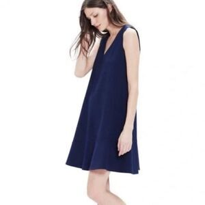 The Nines By Hatch Maternity Ponte Dress Blue Sleeveless S